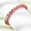 Natural Argentina Rhodonite Round Beaded Stretch Bracelets GG-CBAB07B-01-1