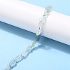 Rough Raw Natural Aquamarine Beads Strands G-G010-17-4