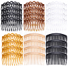 SUPERFINDINGS 20Pcs 5 Styles Hair Accessories Plastic Hair Comb Findings OHAR-FH0001-06-1