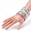 Polymer Clay Heishi Beads Stretch Bracelets Sets BJEW-JB06176-5