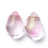 Transparent Glass Charms GGLA-M004-05B-05-2