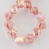 Electroplate Glass Beads Strands EGLA-R031-4mm-21-2