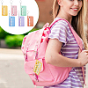 6 Bags 6 Colors ABS Plastic Memo Board Keychain KEYC-GA0001-57-5