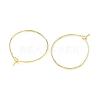 SHEGRACE Brass Hoop Earring Findings XGRPCH295-217G-1