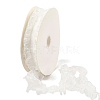 20 Yards Polyester Pleated Elastic Lace Trim SRIB-M015-01C-1
