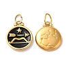 Ion Plating(IP) 304 Stainless Steel Enamel Pendants STAS-A080-43G-11-1