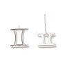 925 Sterling Silver Stud Earrings EJEW-K303-01S-03-3