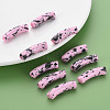 Opaque Spray Painted Acrylic Beads MACR-S372-002F-B03-6