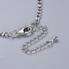 Petal Acrylic Beads Pendant Necklaces NJEW-JN02415-3