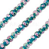 1 Strand Handmade Lampwork Inner Flower Rondelle Beads Strands LAMP-TA0002-72F-2