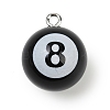 8 Ball Sport Theme Resin Pendants RESI-I063-01B-1