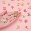 40Pcs 4 Colors PVC Plastic with Polymer Clay Cabochons KY-CJ0001-43-4