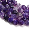 Natural Agate(Dyed & Heated) Beads Strands G-K425-B03-01-3