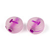 Luminous Frosted Acrylic Beads FACR-T008-02T-2