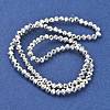 Electroplate Glass Beads Strands EGLA-D030-15B-06-2
