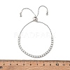 Adjustable Brass Micro Pave Cubic Zirconia Bracelets BJEW-G588-01P-4