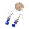 3 Pairs Baking Paint Imitation Jade Glass Dangle Earrings EJEW-JE06619-6