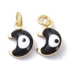 Brass Enamel Charms KK-C218-01G-C-2