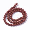 Natural Red Jasper Beads Strands G-F348-01-6mm-A-3