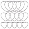 SUNNYCLUE 60Pcs 3 Style 304 Stainless Steel Linking Ring STAS-SC0004-19-1