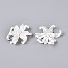 ABS Plastic Imitation Pearl Bead Caps KY-Q004-05A-2