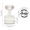 Clear Acrylic Soap Stamps DIY-WH0445-001-2