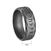 Viking Rune Titanium Steel Finger Rings for Men WGDF4AB-57-2