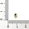 Horse Eye Brass Micro Pave Cubic Zirconia Cabochons KK-P345-13G-C-4