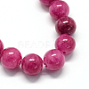 Natural Dyed Yellow Jade Gemstone Bead Strands G-R271-8mm-YXS12-2