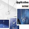 40Pcs 2 Colors Stainless Steel Pendants STAS-UN0028-48-6