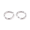 Tarnish Resistant 304 Stainless Steel Open Jump Rings STAS-F191-12P-C-5