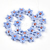 Glazed Porcelain Beads Strands PORC-N008-10C-2