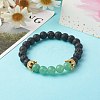 Natural Mixed Stone Beads Stretch Bracelets BJEW-JB06605-6