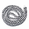 Electroplate Non-magnetic Synthetic Hematite Beads Strands G-T114-60A-P-2