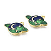 Alloy Enamel Pendants PALLOY-T075-70G-RS-1