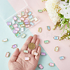56Pcs 14 Colors Alloy Glass Pendants FIND-PH0027-90-3