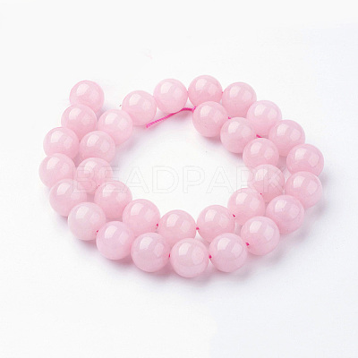 Natural Rose Quartz Bead Strands G-G735-59-12mm-1