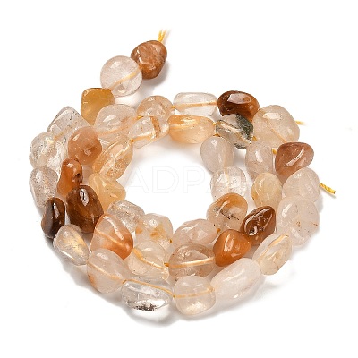 Natural Quartz Beads Strands G-P497-01E-57-1