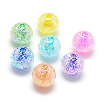 Crackle Style Acrylic Beads MACR-S825-18mm-1