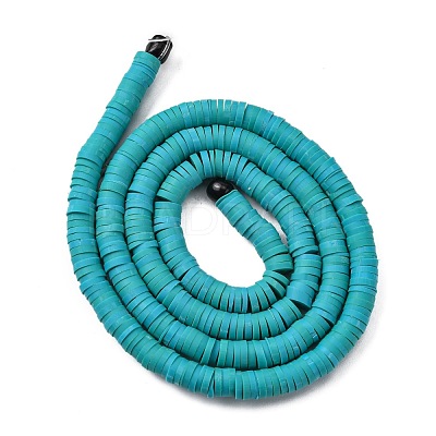 Handmade Polymer Clay Beads Strands CLAY-R089-4mm-Q107-1