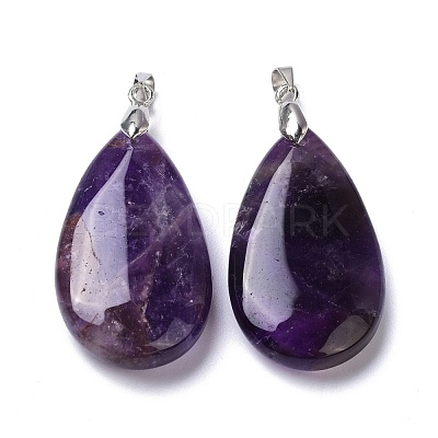 Natural Amethyst Pendants G-D084-01P-B03-1