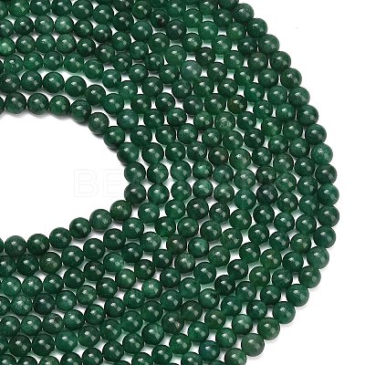 Natural Fuchsite Beads Strands G-L661-B01-8mm-B-1