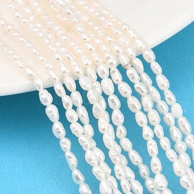 Natural Cultured Freshwater Pearl Beads Strands PEAR-D003-01D-03-1