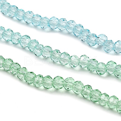 Transparent Painted Glass Beads Strands X1-DGLA-A034-T2mm-A16-1