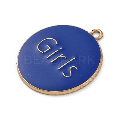 Alloy Enamel Pendants ENAM-M009-02C-04G-1