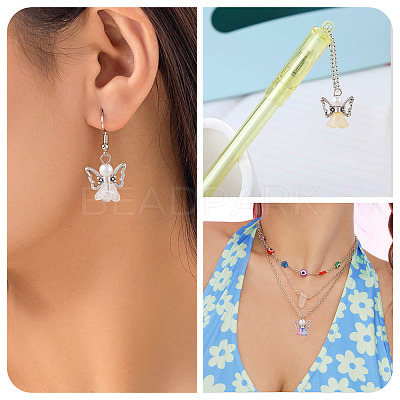 10Pcs Alloy Glass Pendants PALLOY-TAC0150-1