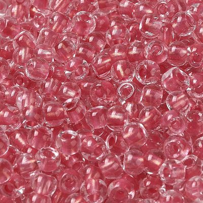 6/0 Transparent Inside Colours Glass Seed Beads SEED-P006-01A-10-1