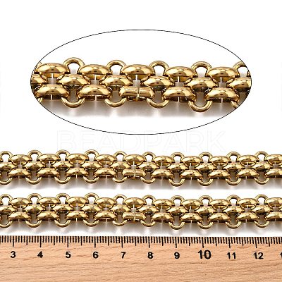 Ion Plating(IP) 304 Stainless Steel Woven Link Chains CHS-S012-02G-1