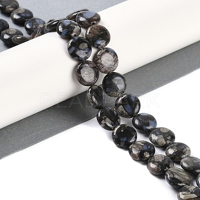 Natural Glaucophane Beads Strands G-C141-E01-03-1