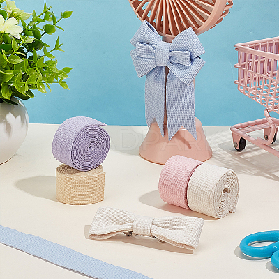 5Pcs 5 Colors Polyester Ribbons OCOR-BC0005-62-1